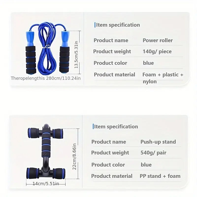 Rueda Abdominal Set Completo 12 piezas — Entrenamiento en Casa